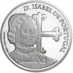 Portugal 5€ D. Isabel de Portugal Prata Proof 2015 